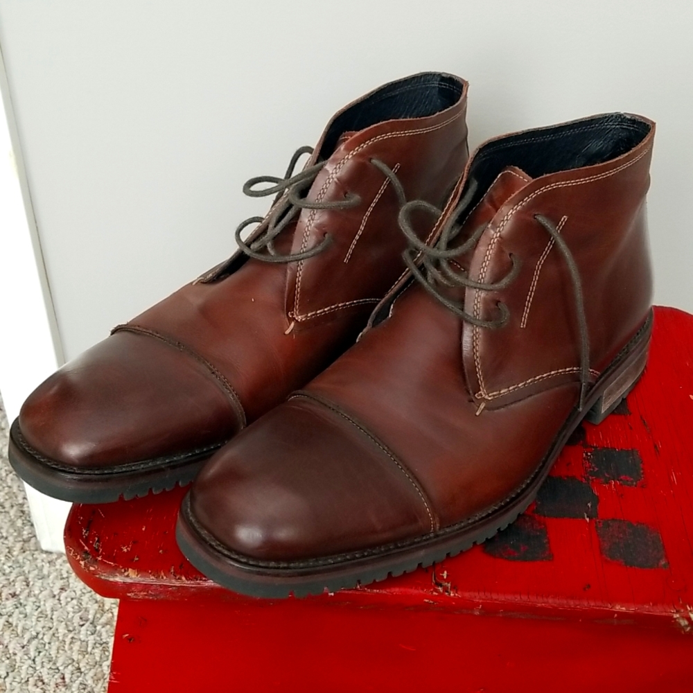 Johnston & Murphy brown boots mens size 10